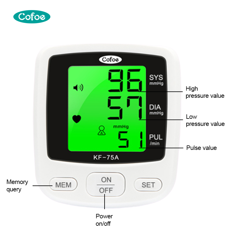 KF-75A большой монитор артериального давления для манжеты для стрелкового оружия
