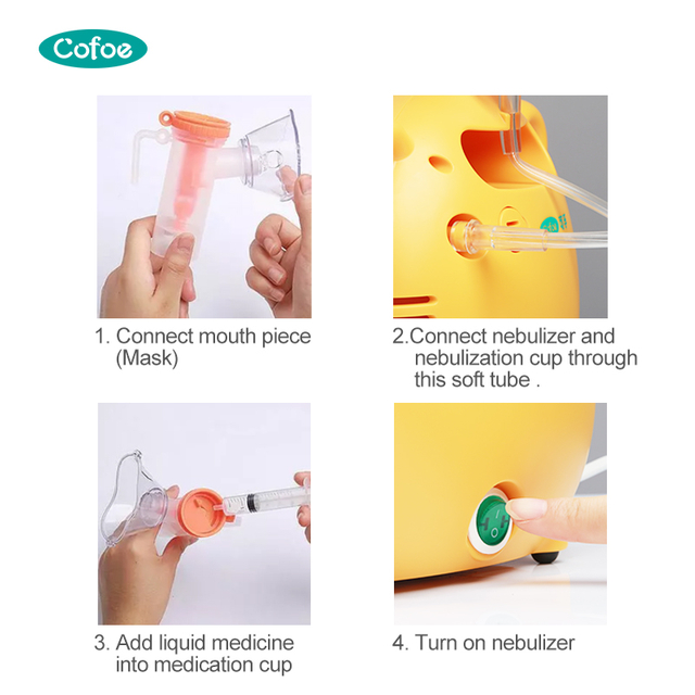 KF-WHQ-008 Педиатрический компрессор небулайзер с компартментом