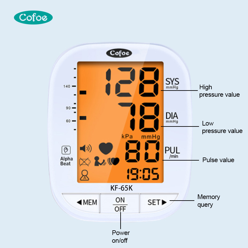KF-65K COFOE Автоматический цифровой монитор артериального давления (тип ARM)