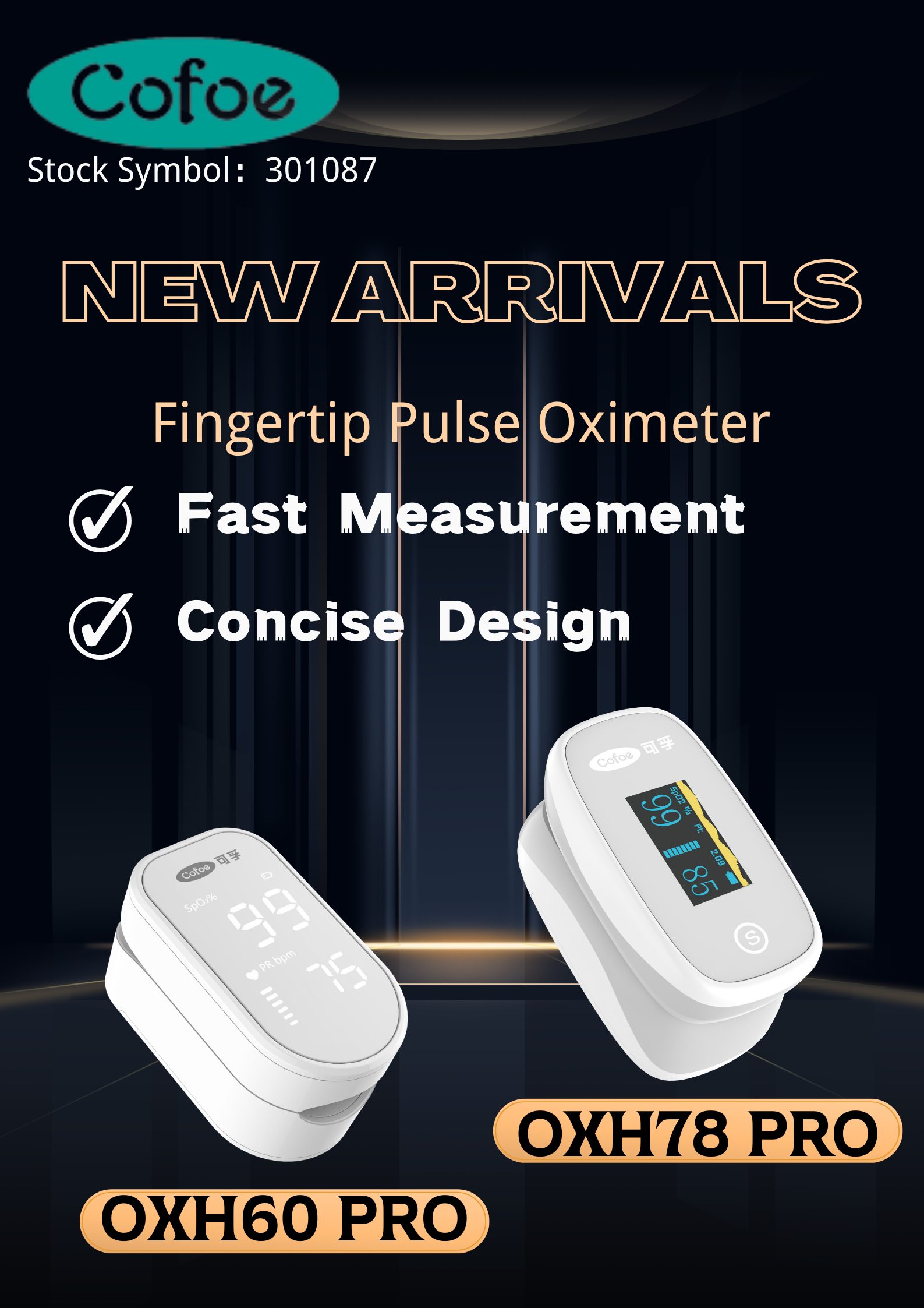 Oxh88 Peantip Pulse Pulse Oximeter Oled Screen